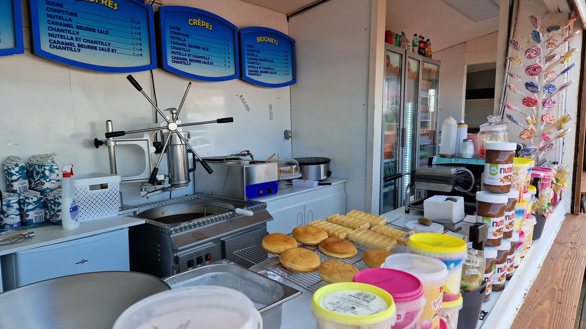 Beignets, churros, crêpes, gauffres