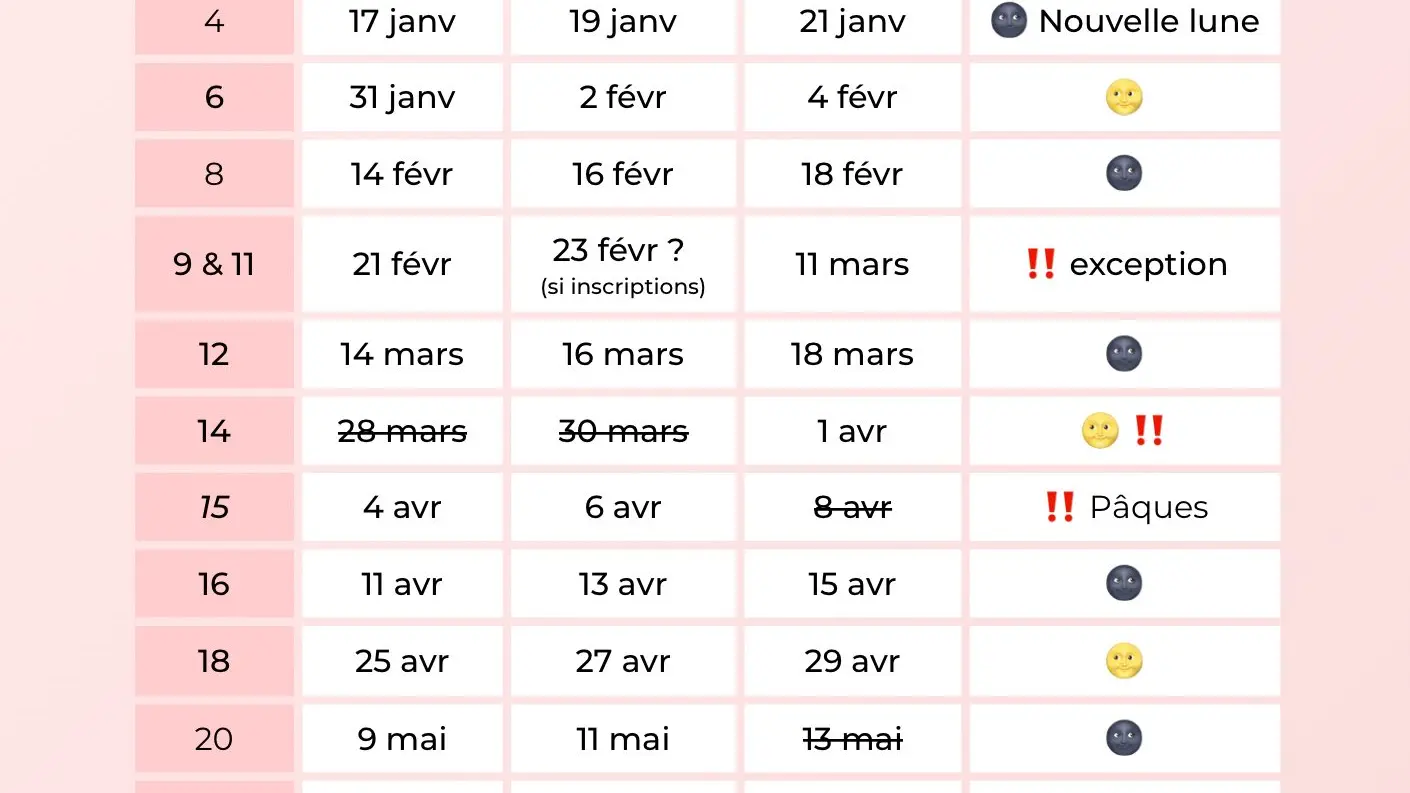 2026-yoga Jeanne pinson janvier à juin-planning