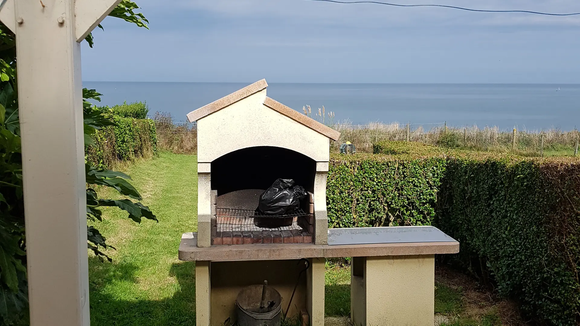 L'espace barbecue vue mer