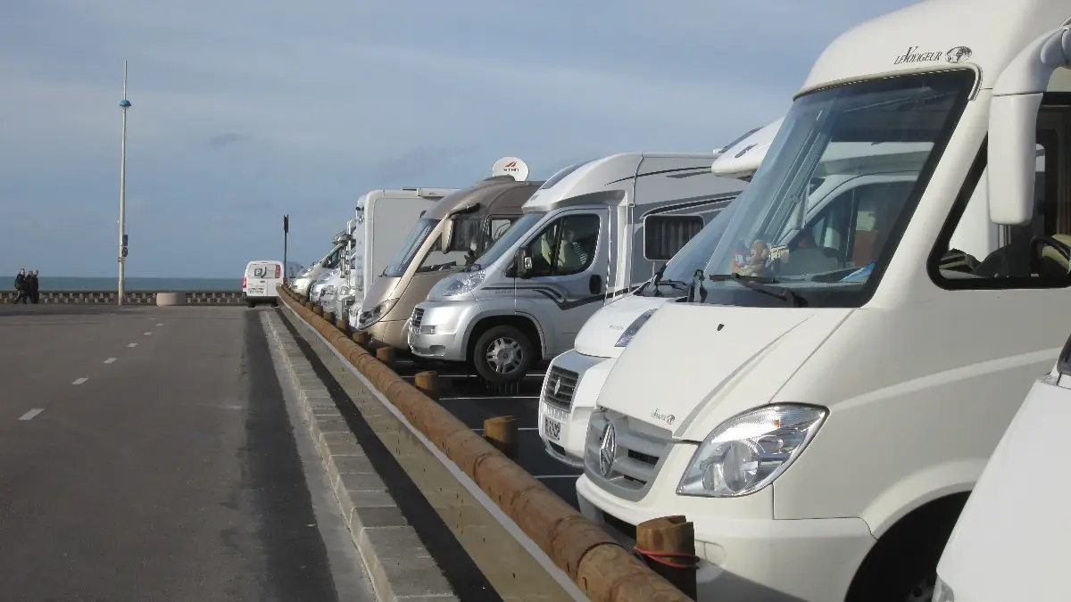 Aire de stationnement et de service de la plage de Dieppe