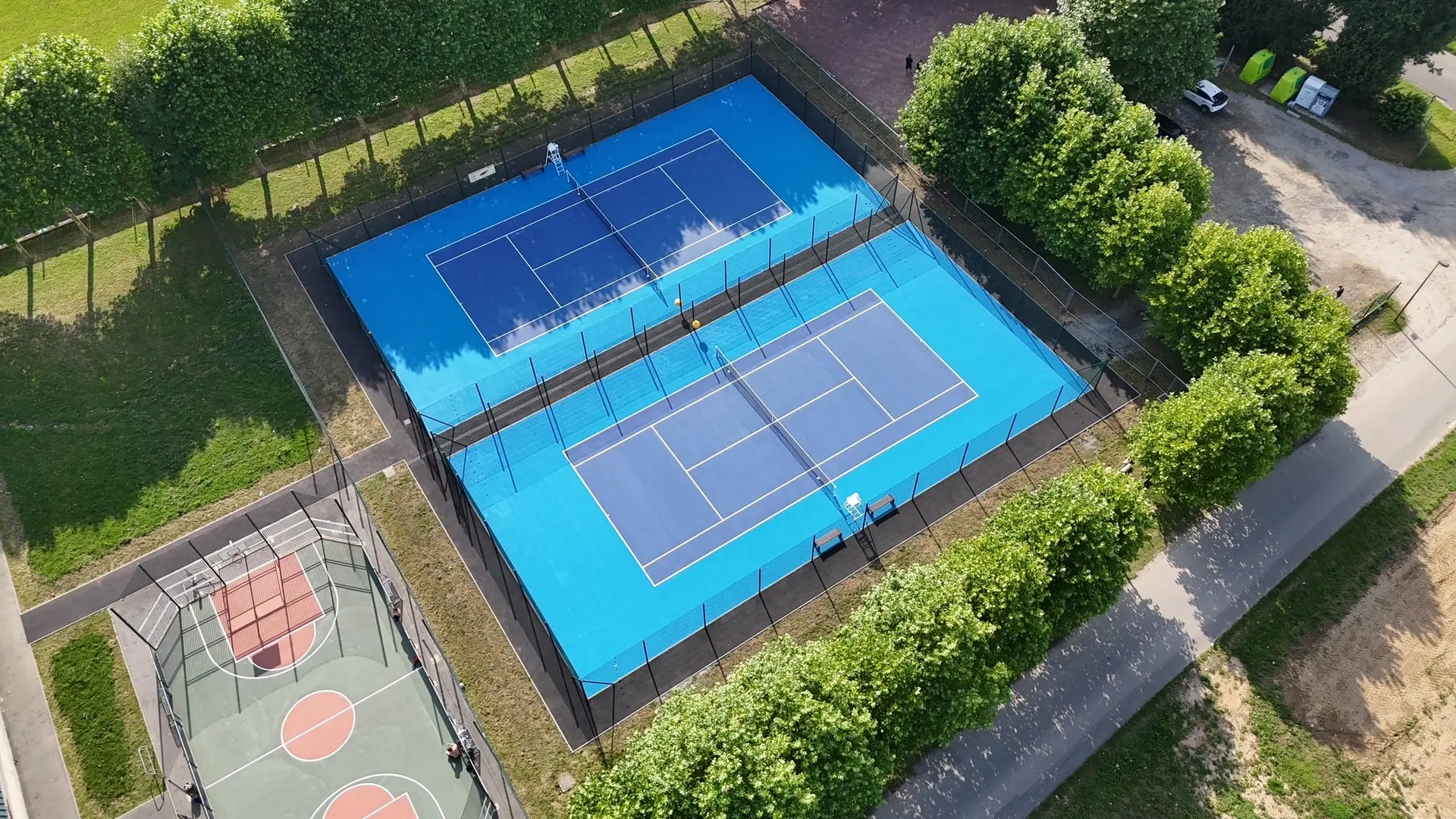 vue aérienne tennis luneray