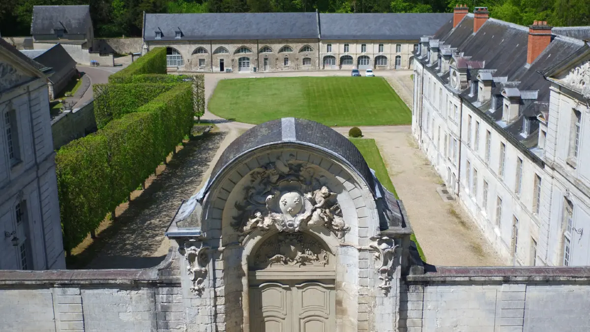 Abbaye de Fontenelle Saint Wandrille Rançon vue aérienne 2 Caux Seine Normandie tourisme