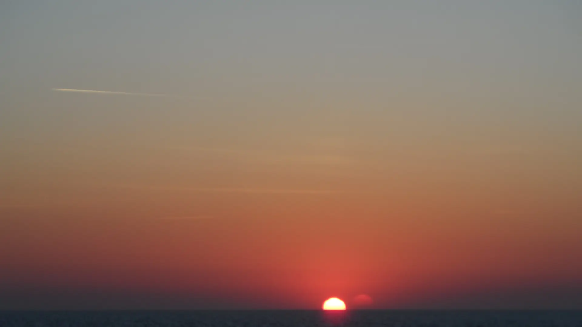 Coucher de soleil, vu du salon