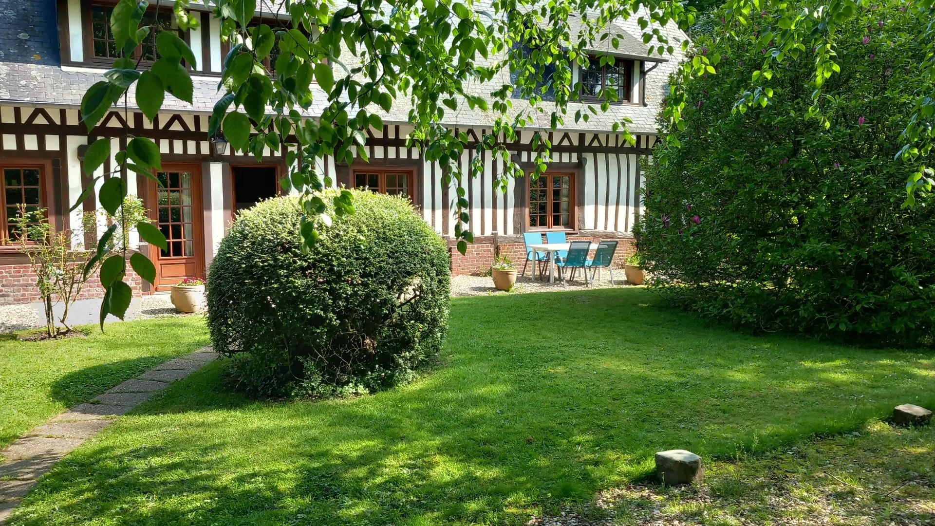 Extérieur devant gîte