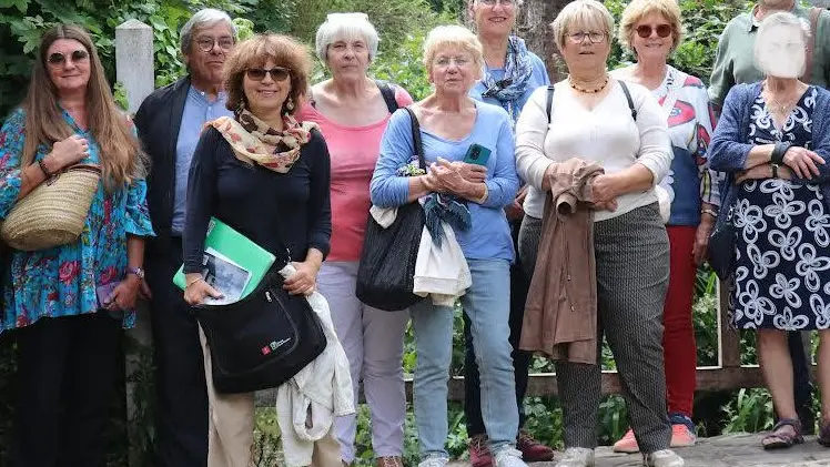 Visite Veules avec Michel Bussi