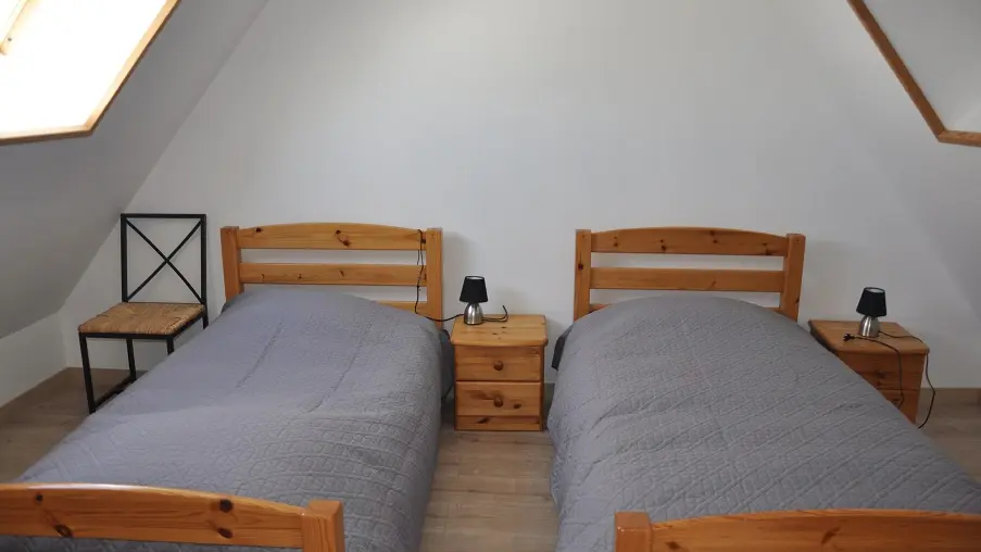 chambre 2 lits de 90 à l'étage