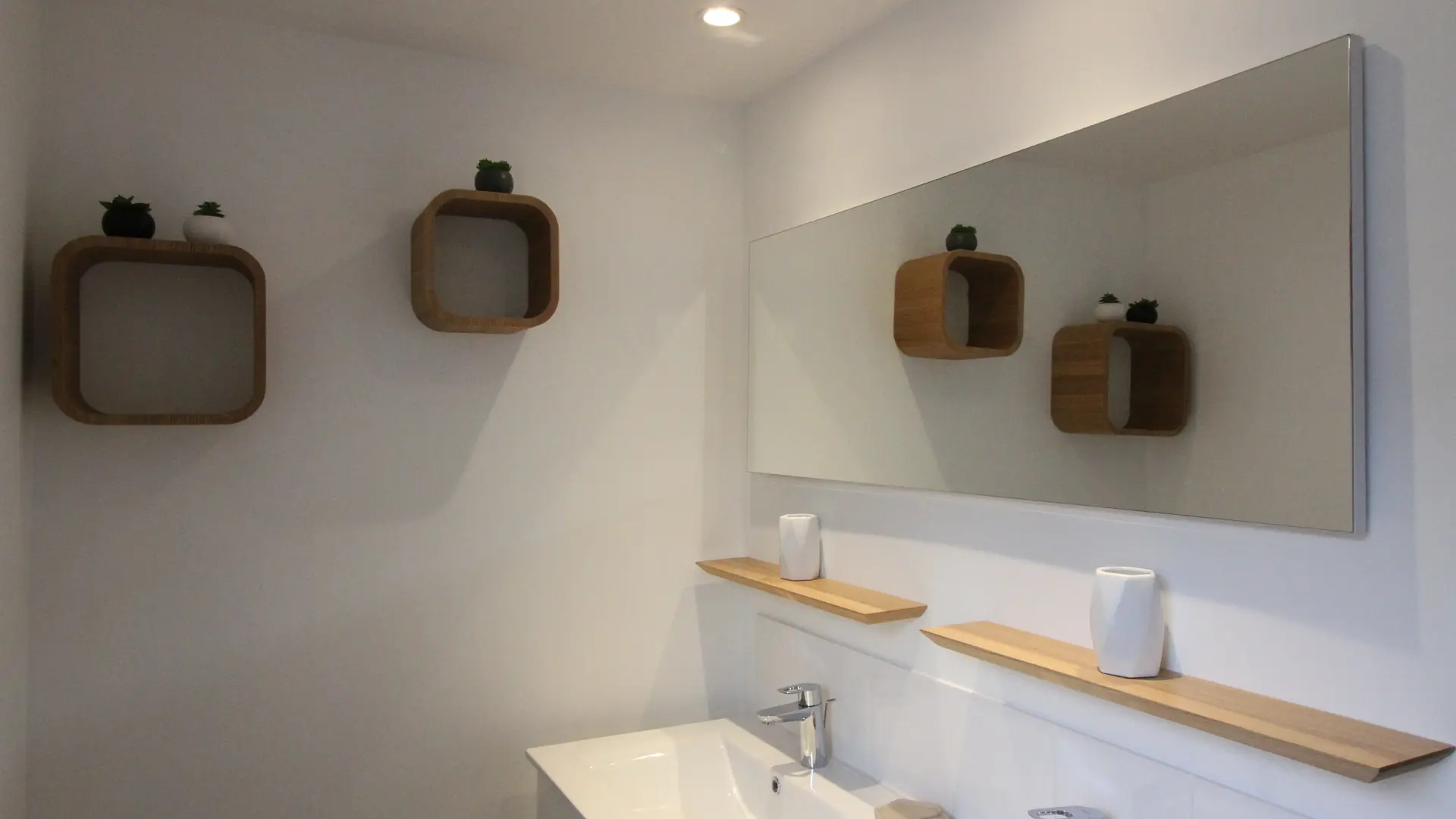 La salle de douche