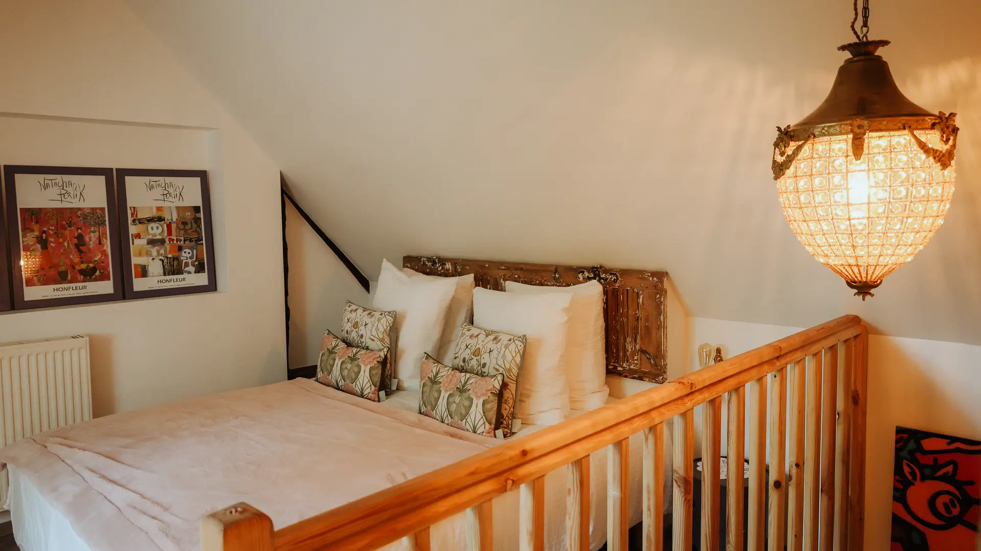 Chambre ouverte sur mezzanine