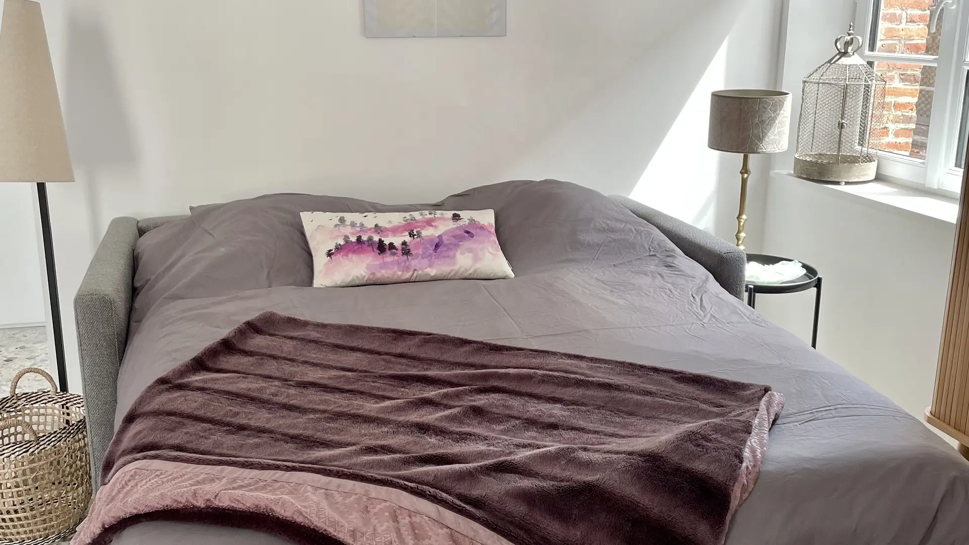 Canapé lit avec vrai matelas