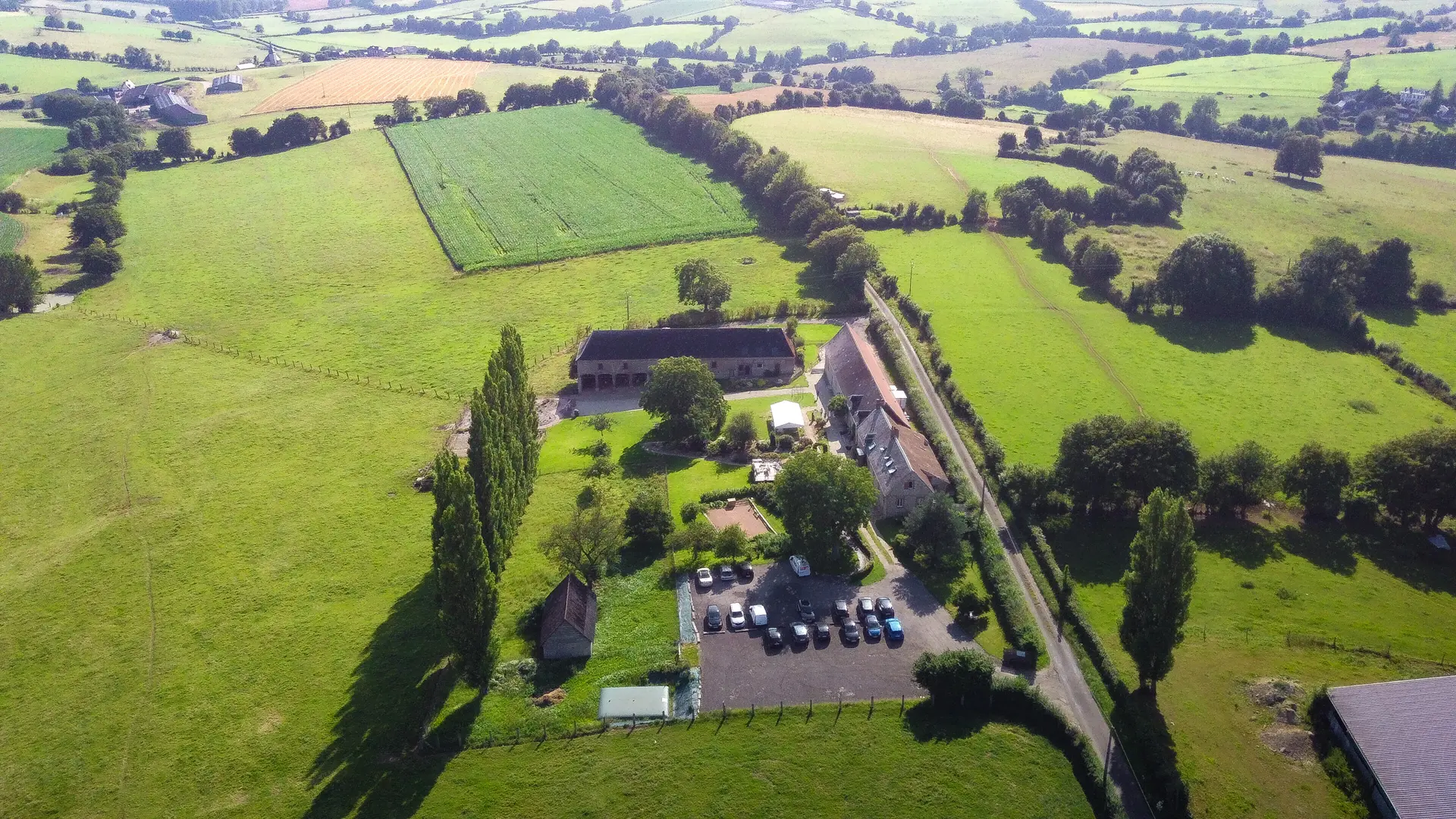 Le Domaine de l'Étoile vu du ciel
