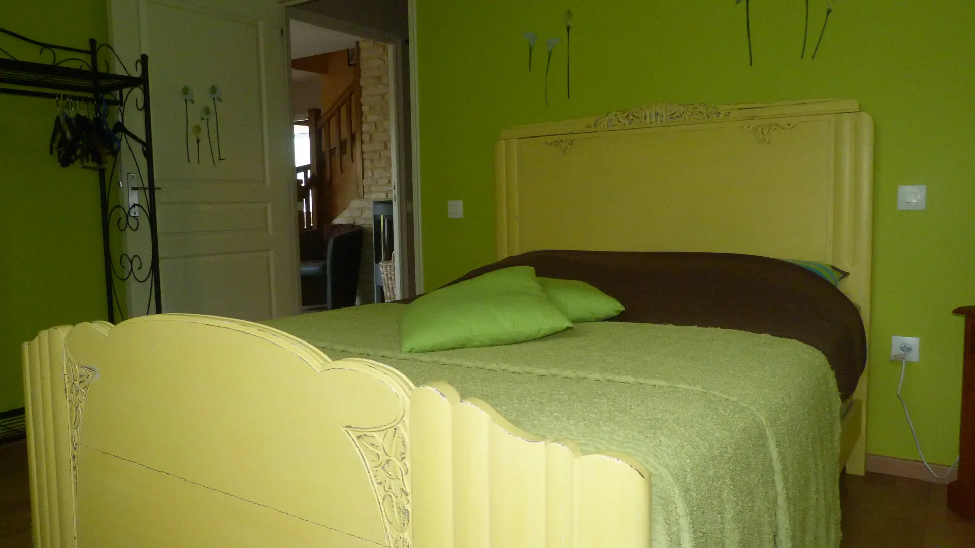 Chambre Lit 2 personnes rez-de-chaussée