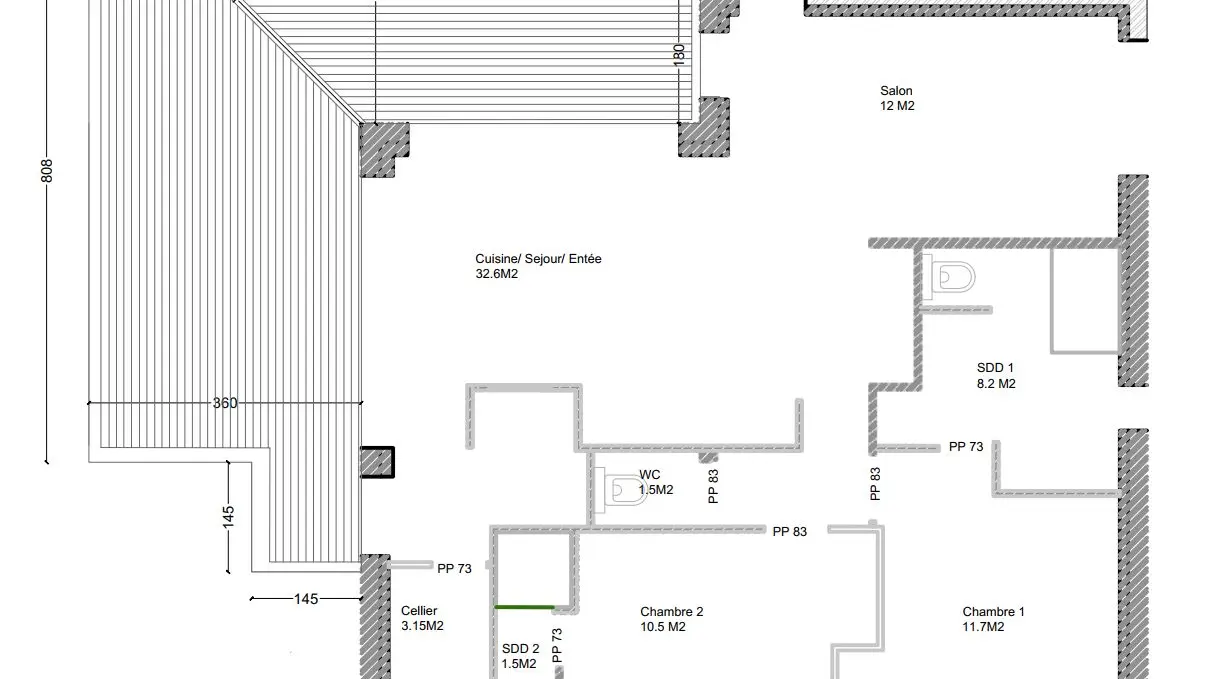 Plan intérieur maison