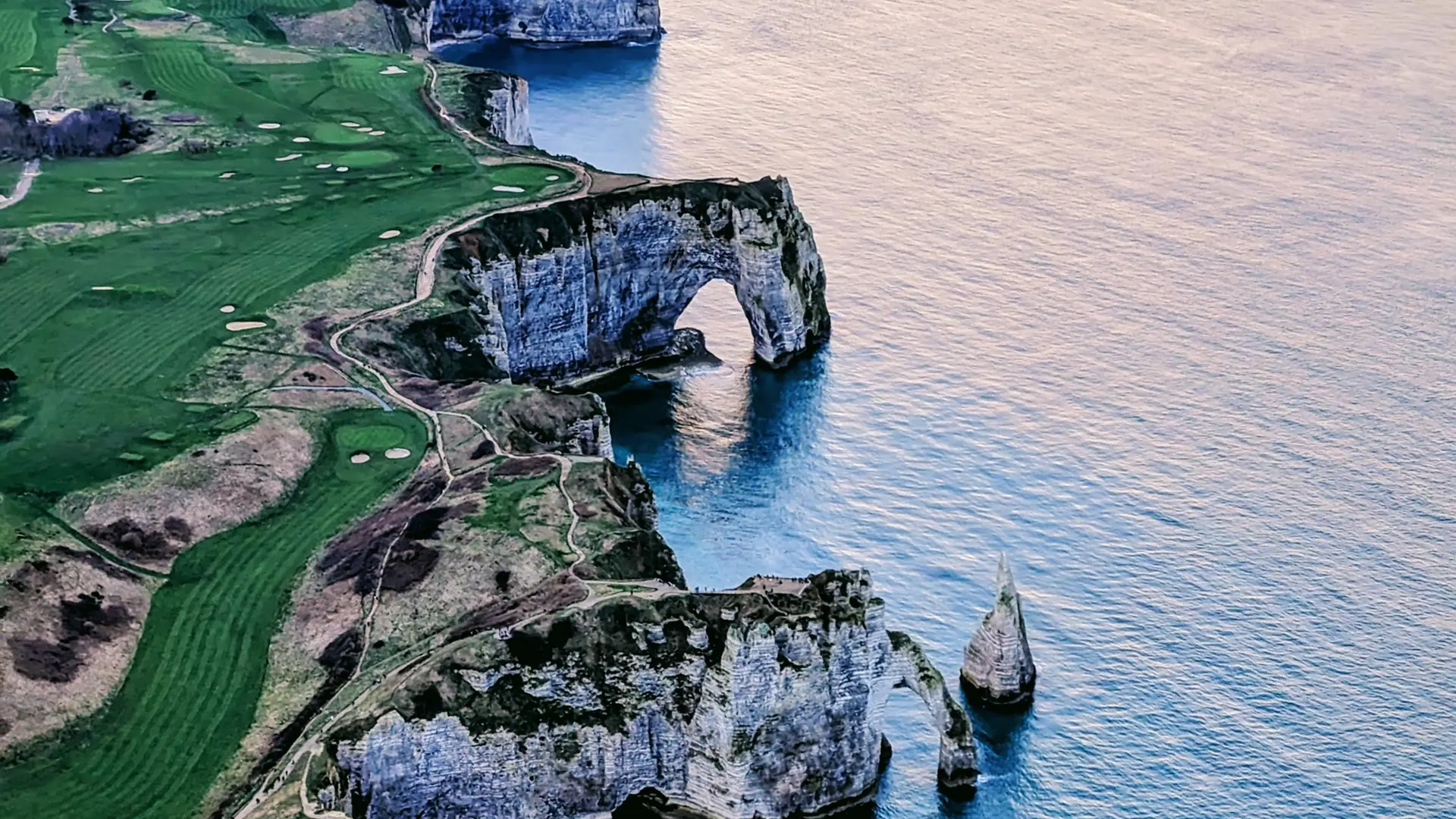 Etretat vue du ciel