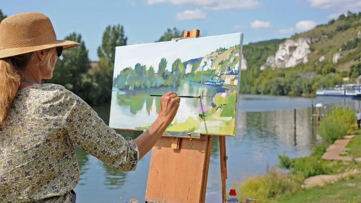 Peindre au pays de Claude Monet cécile jaeger © Charleval mon Village 2019