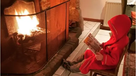 Photo cheminée petit garçon