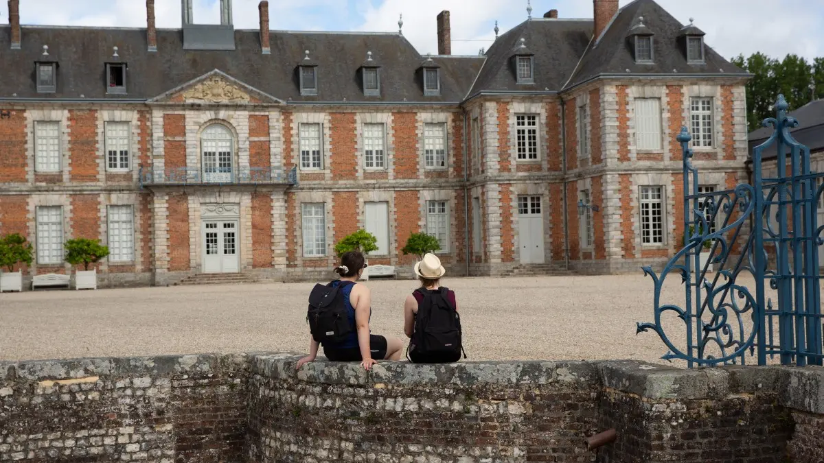 Pause au chateau de Galleville