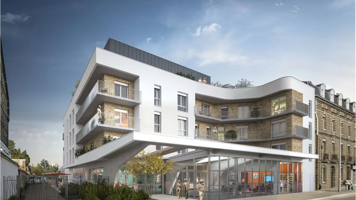 Résidence seniors rouen jardin des plantes Perspective 2048px