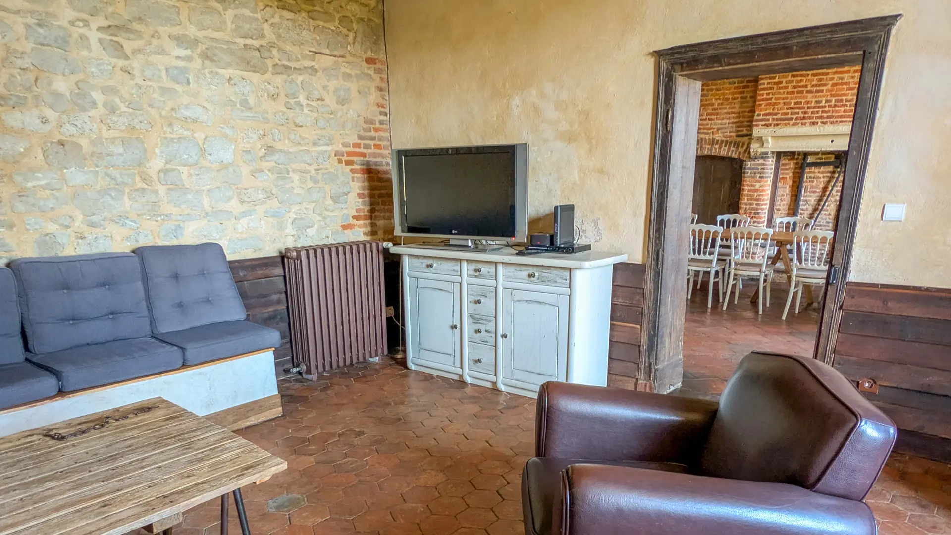 Salon du gîte de l'Étoile de Forges