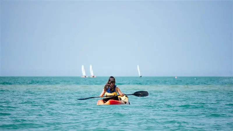 Kayak au large de Quiberville