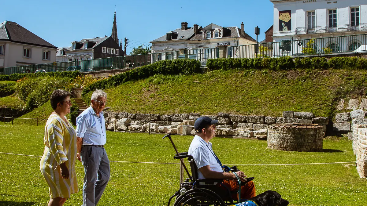 Théâtre Gallo Romain de Lillebonne vue 1 Caux Seine Normandie Tourisme