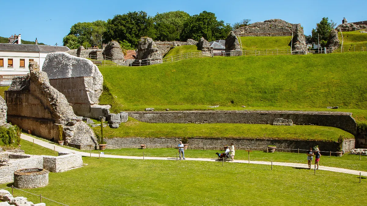 Théâtre Gallo Romain de Lillebonne vue 2 Caux Seine Normandie Tourisme