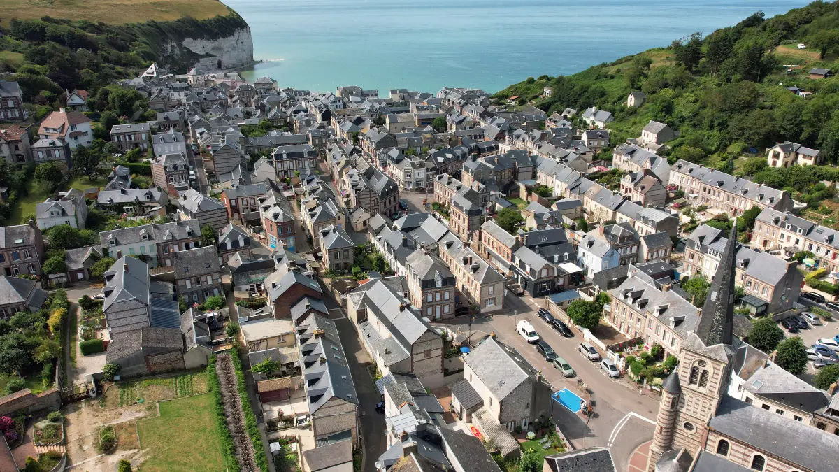 Vue aérienne de Yport