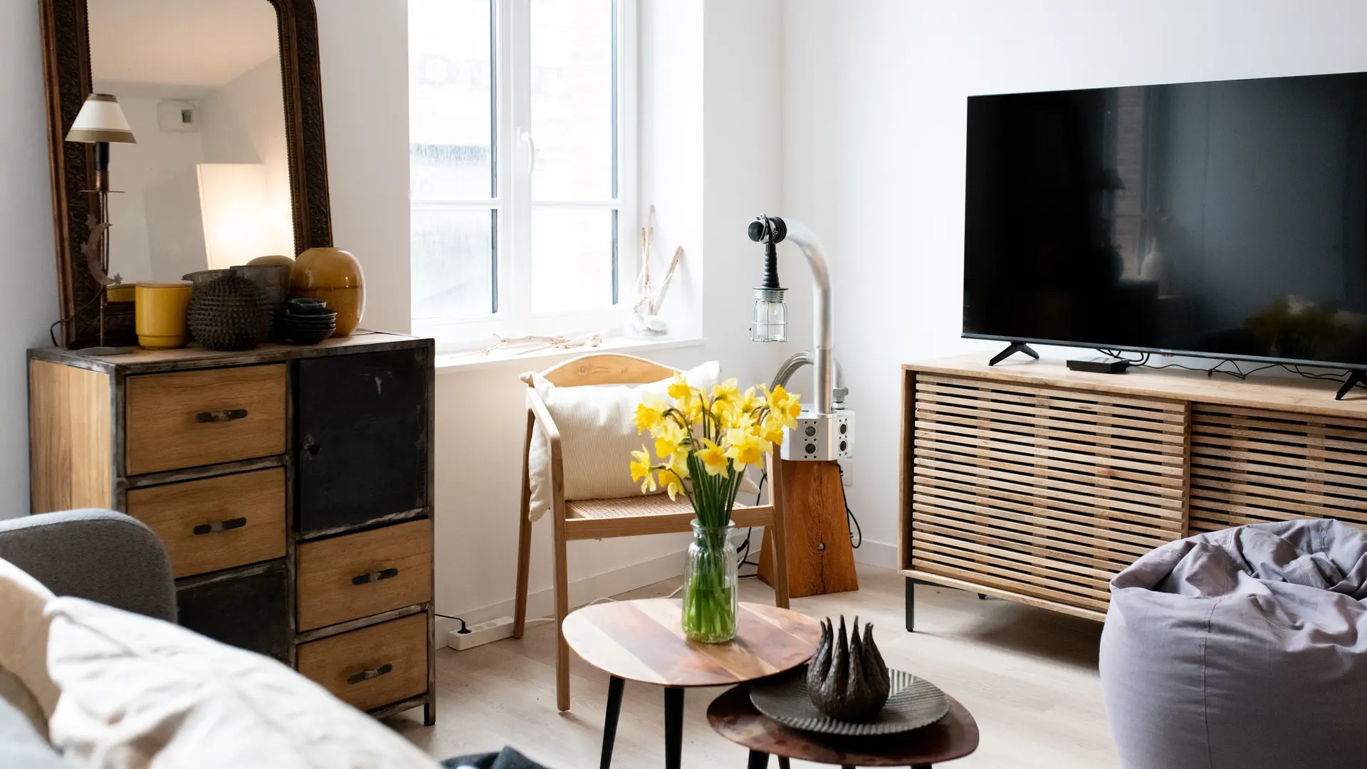 Salon avec télévision