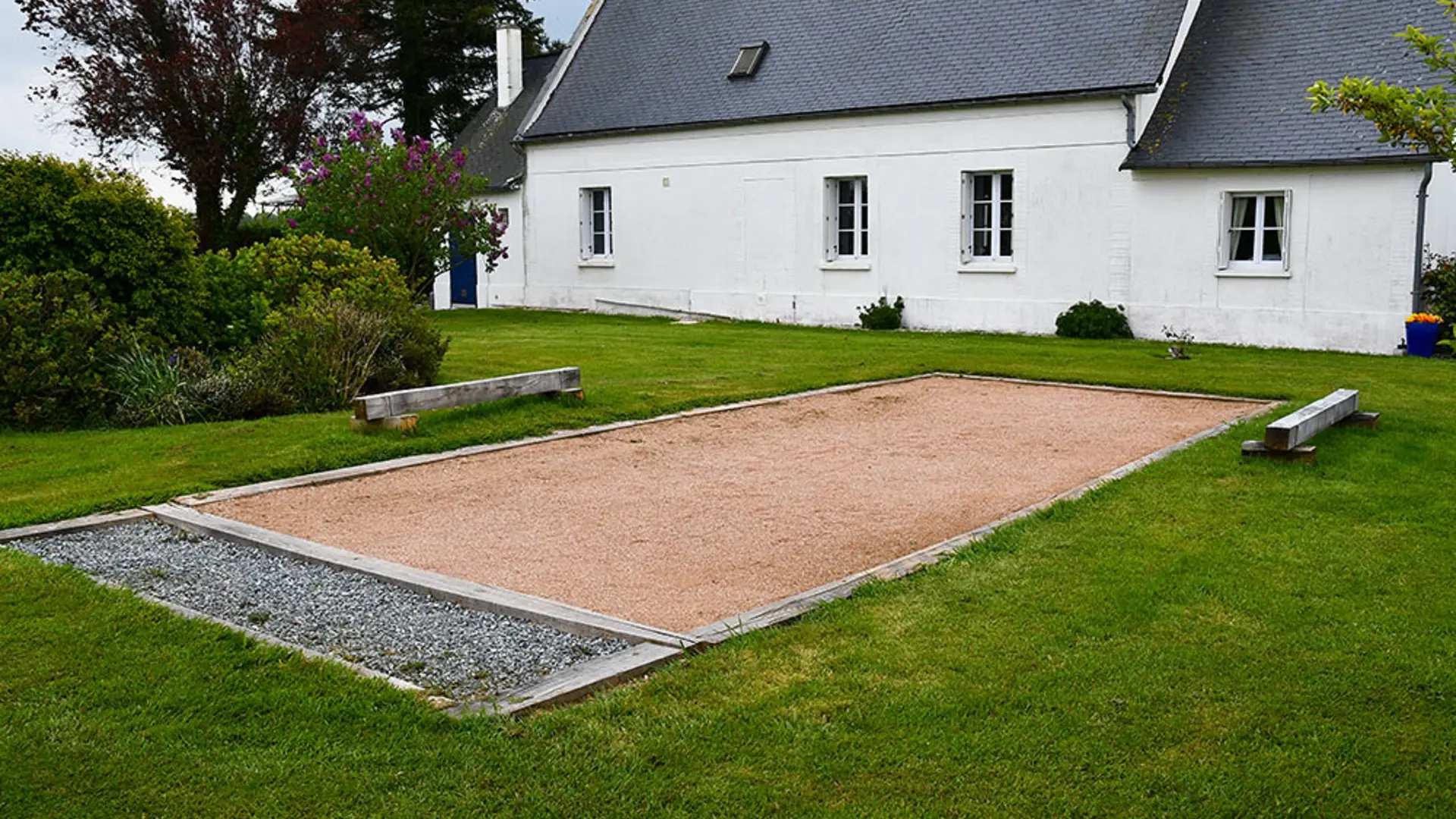 Terrain de pétanque privé