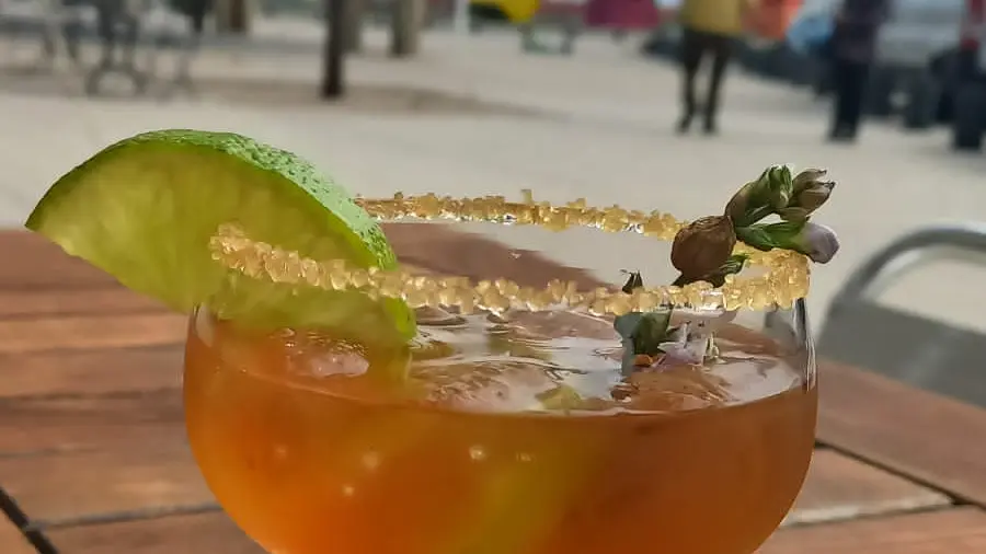 Mocktail en terrasse - Salon de thé Calice et Mandibule