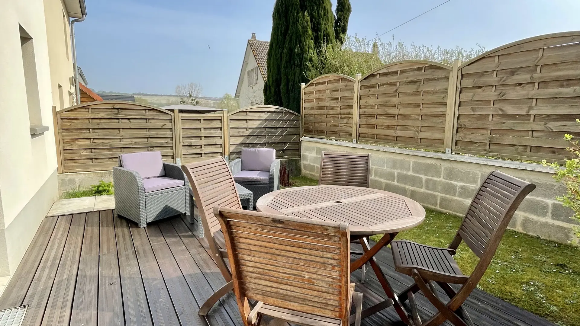 Terrasse et salon de jardin