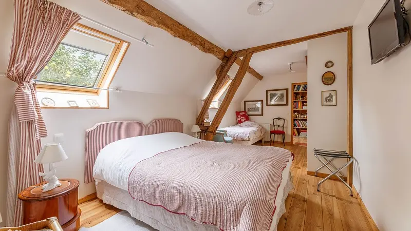 la ferme des isles-chambre d'hotes_chambre rose