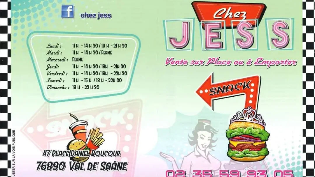 menu chez jess