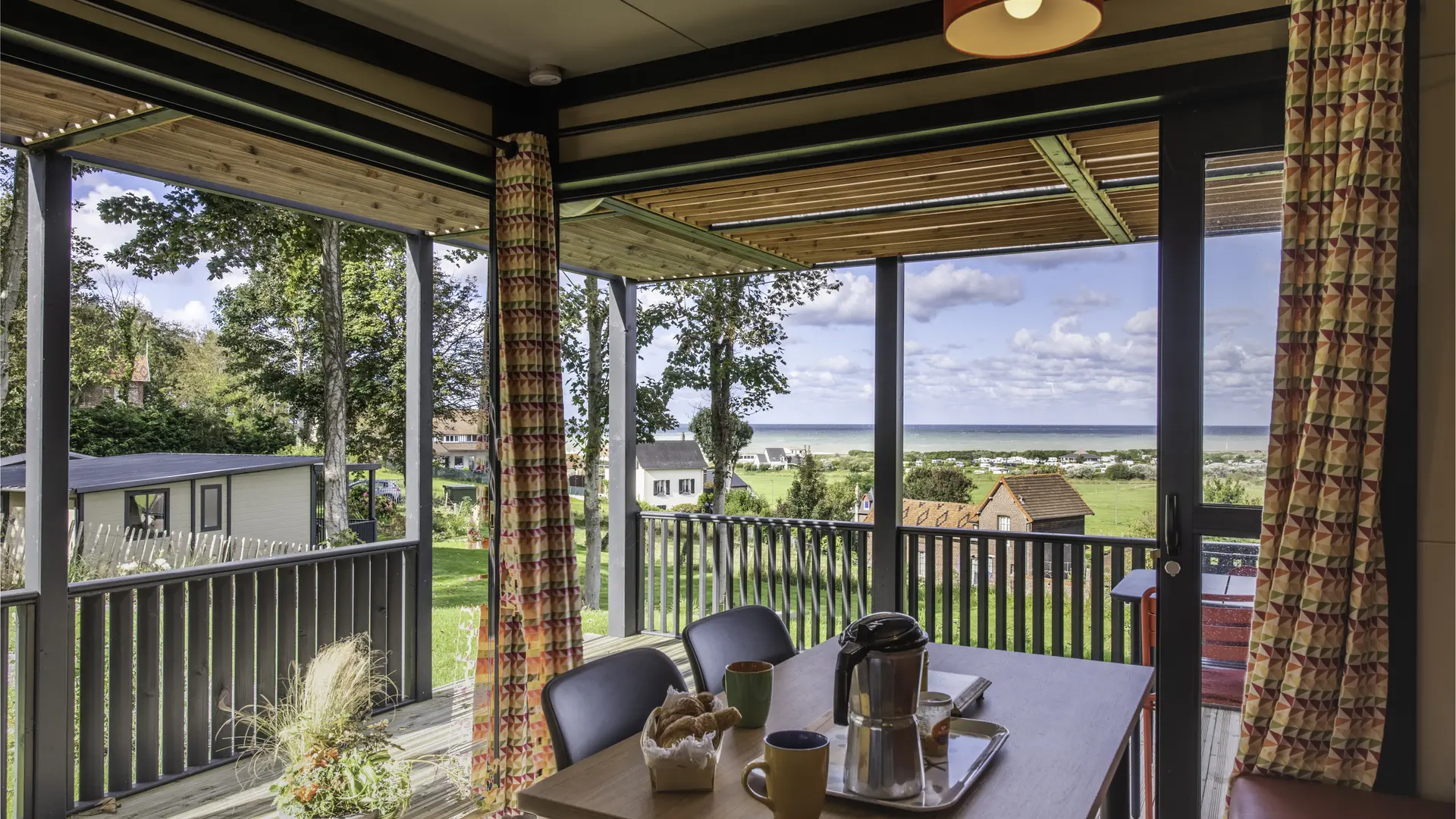 Vue sur mer depuis la terrasse