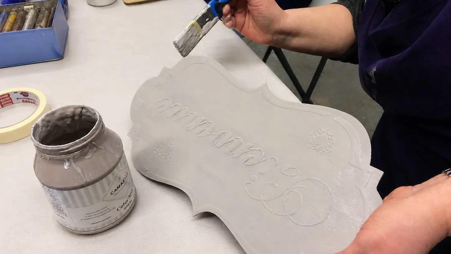 stage decouverte 3h  - Pratique des patines sur une plaque en bois