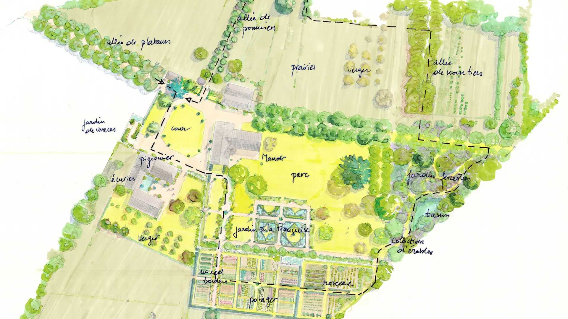 plan du jardin