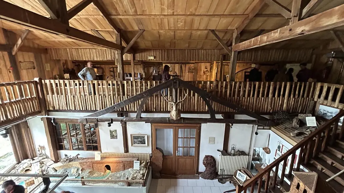 Intérieur de l'éco musée des Amis de la Forêt