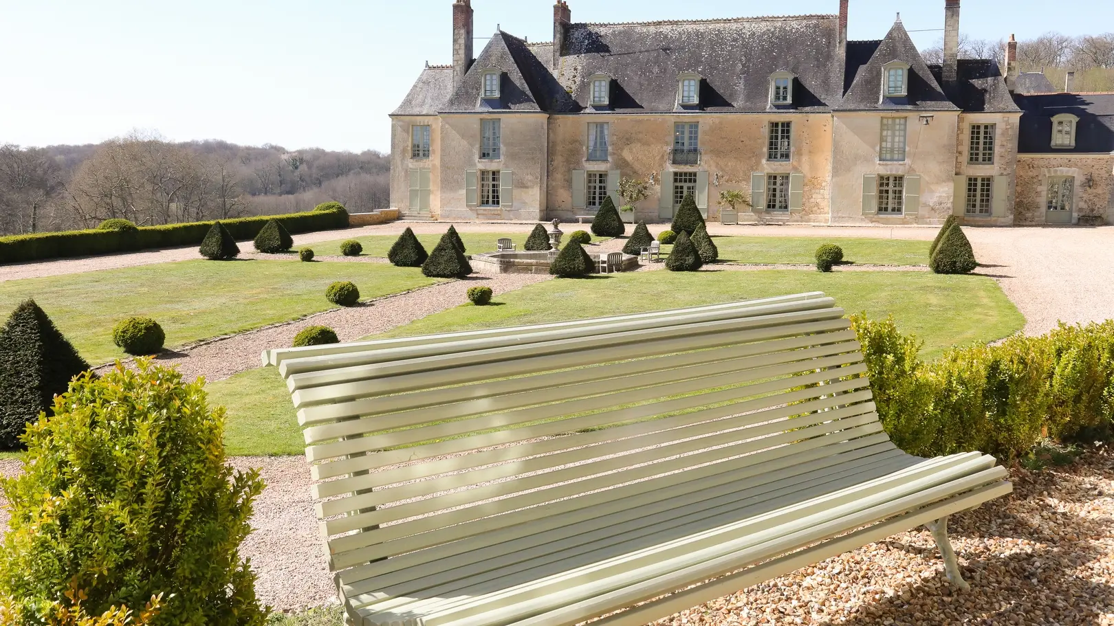 Vue du château d'Hodebert