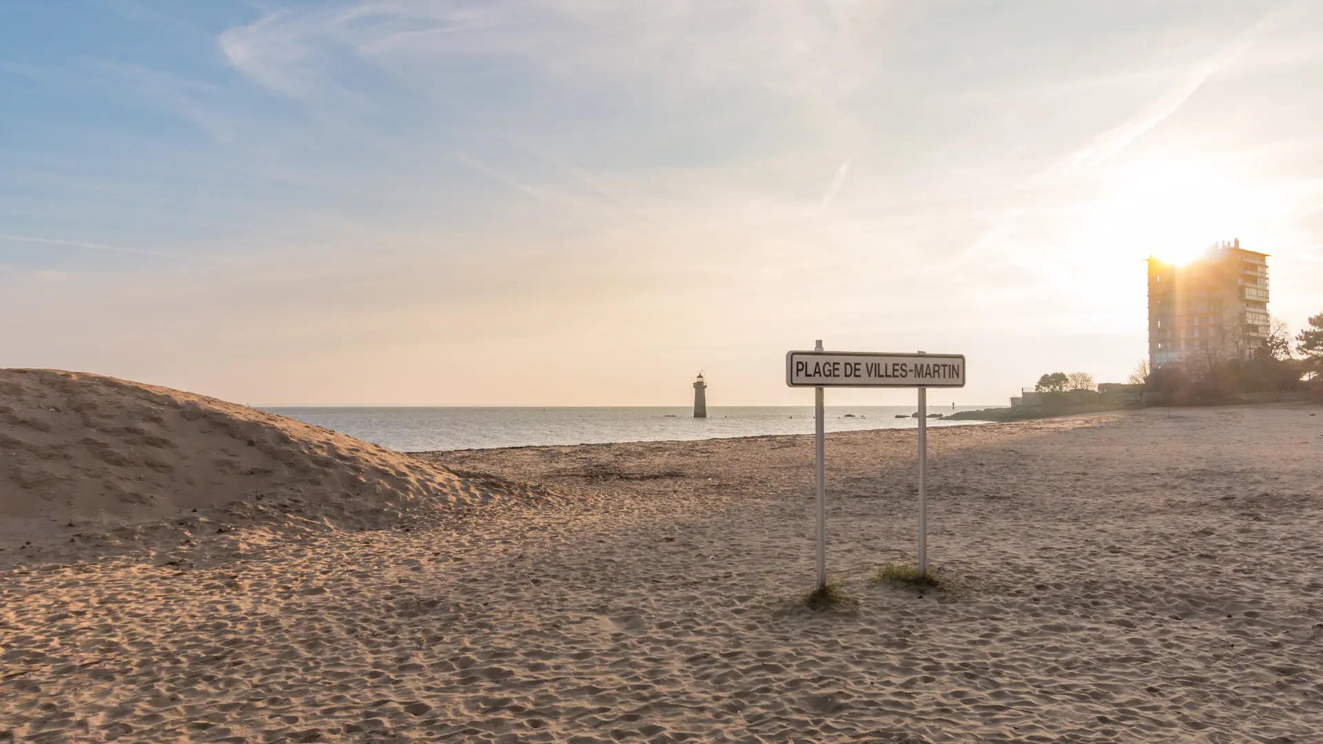 Plage de Villes Martin L'hiver