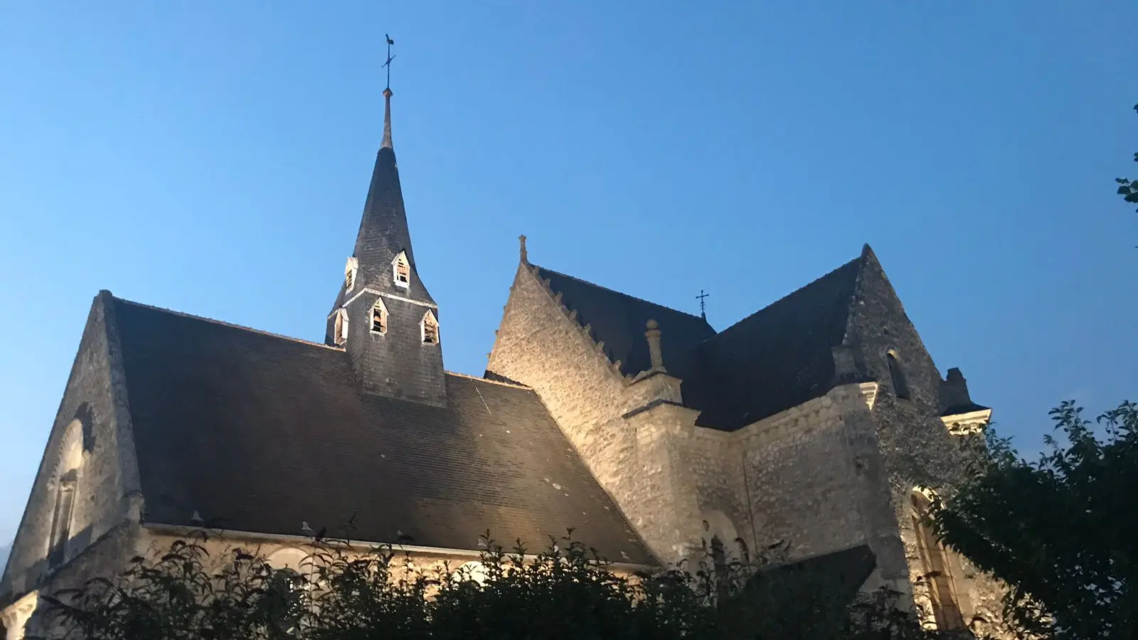 Gîte de l'Angellerie_la Bruère sur Loir_Vue sur l'église
