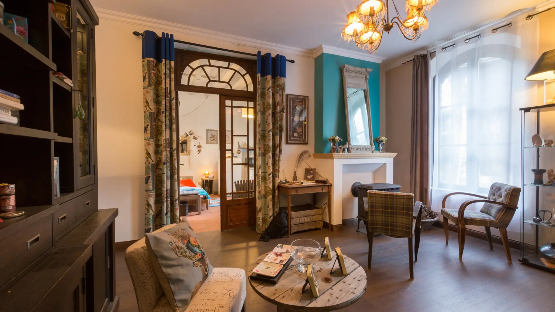 Bibliothèque Chambres d'hôtes La Haute Forge II