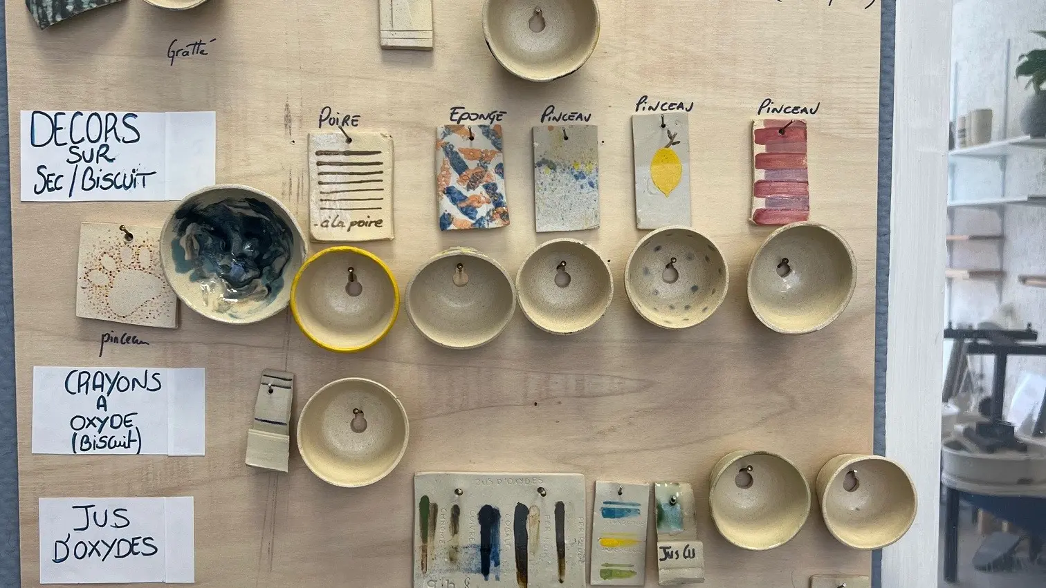 Cha test engobe et email