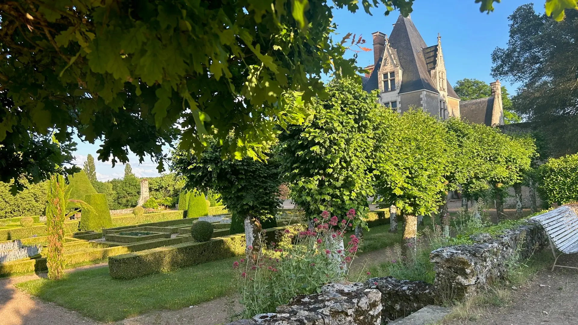 Jardin du château de Lorrière_Dissé sous le Lude