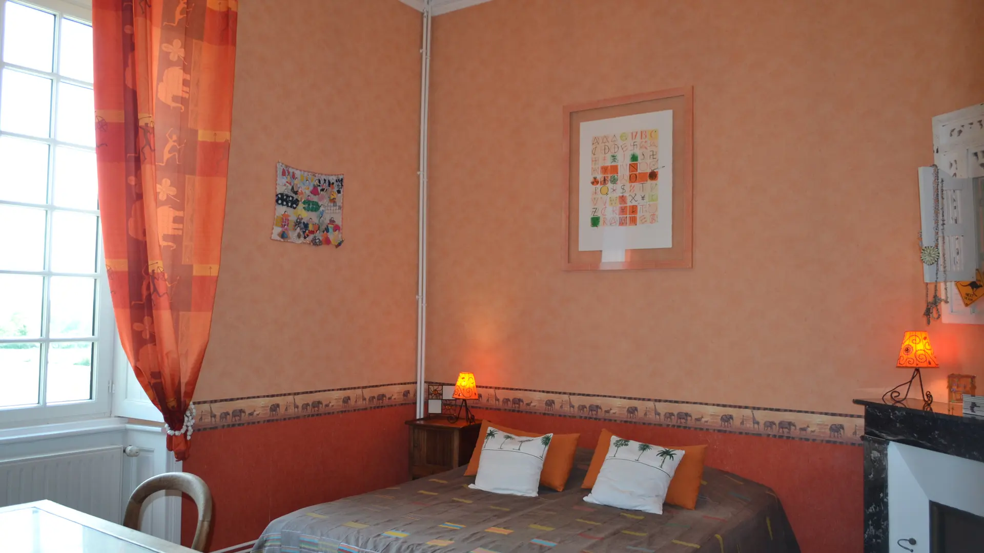 Suite Chambre de Rose&Créole, 2 ch. doubles, 1 lit dble, 1lit dbl ou 2 simples
