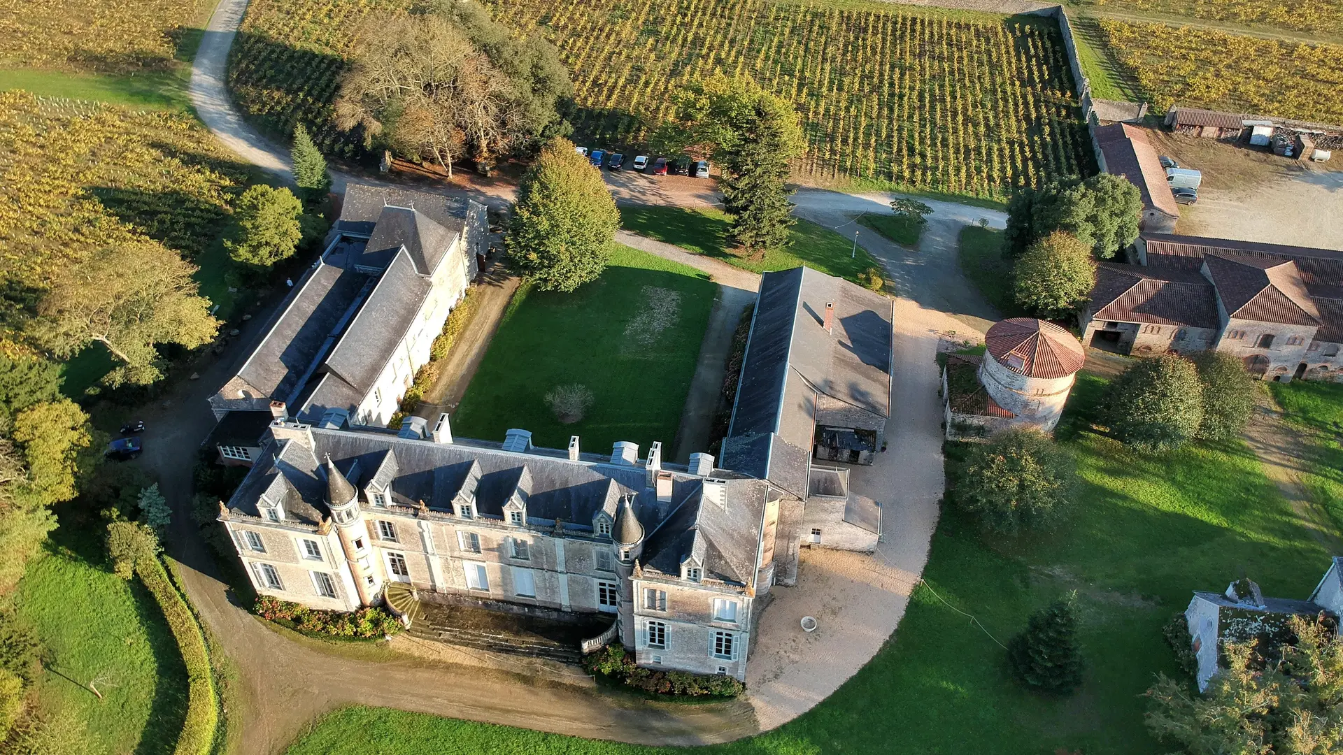 chateau-du-coing-Le château du coin vue drone-st-fiacre-44