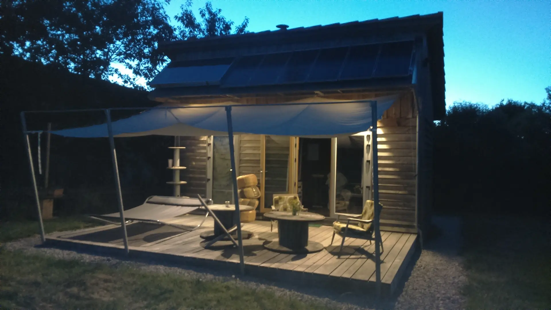 Nuit étoilée sur la terrasse