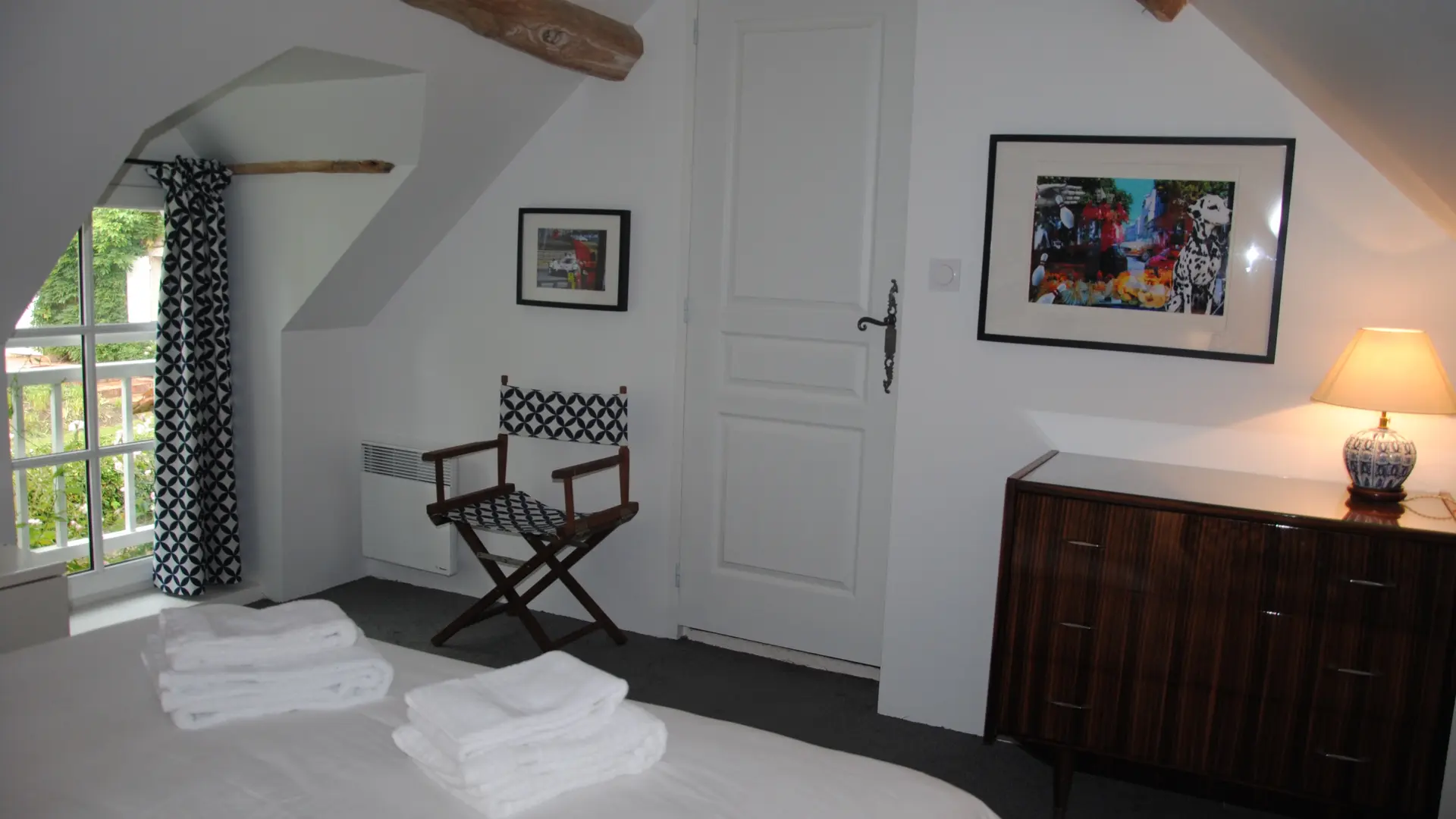 Gîte la Ravaloire_Bazouge cré sur Loir_Chambre bleue