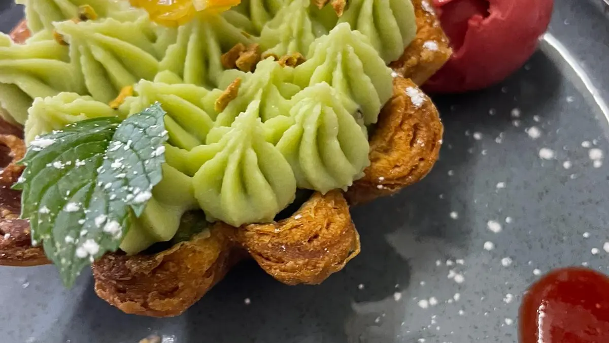 Ô Garde Manger flan pistache