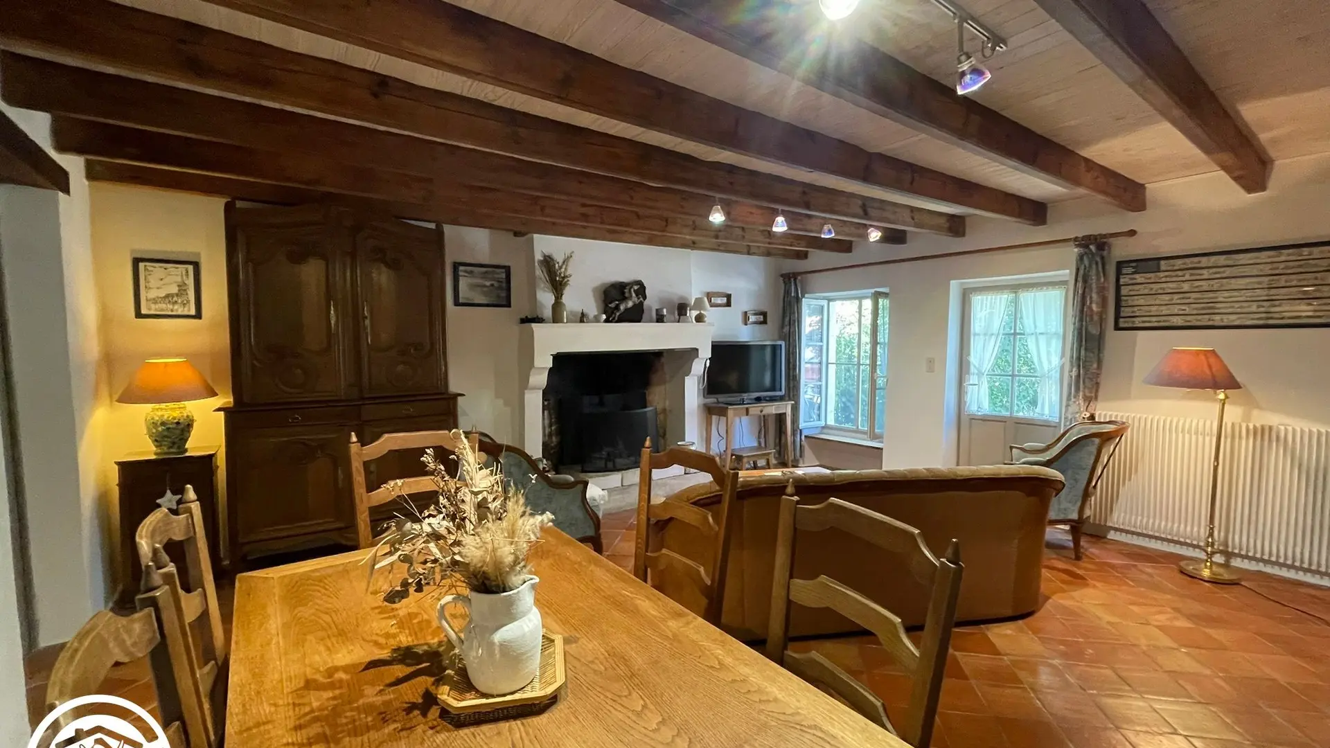 Gîte agréé Gîtes de France dans le PNR Marais Poitevin : Séjour/salon_3