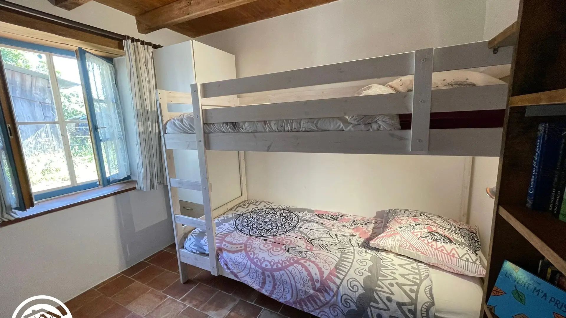 Gîte agréé Gîtes de France dans le PNR Marais Poitevin : Chambre 3 (2 lits 90 superposés)_16