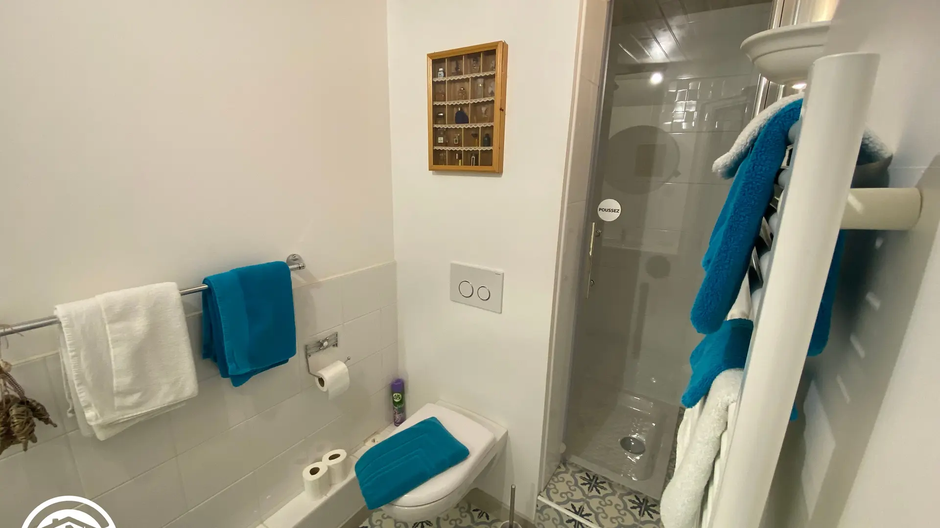 Gîte agréé Gîtes de France en Vendée : Salle d'eau/WC chambres Rose_22